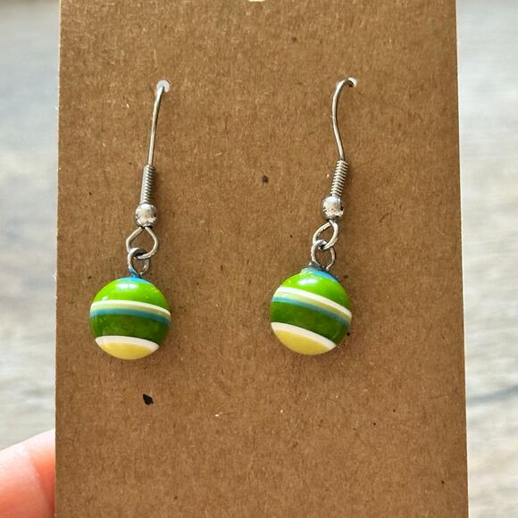 BOGO FREE COLORFUL MARBLE like earrings - Picture 3 of 3